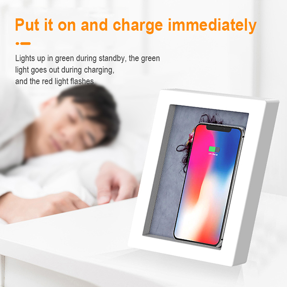 New private mould unique Photo Frame qi iphone 11 wireless charging LWS-6012